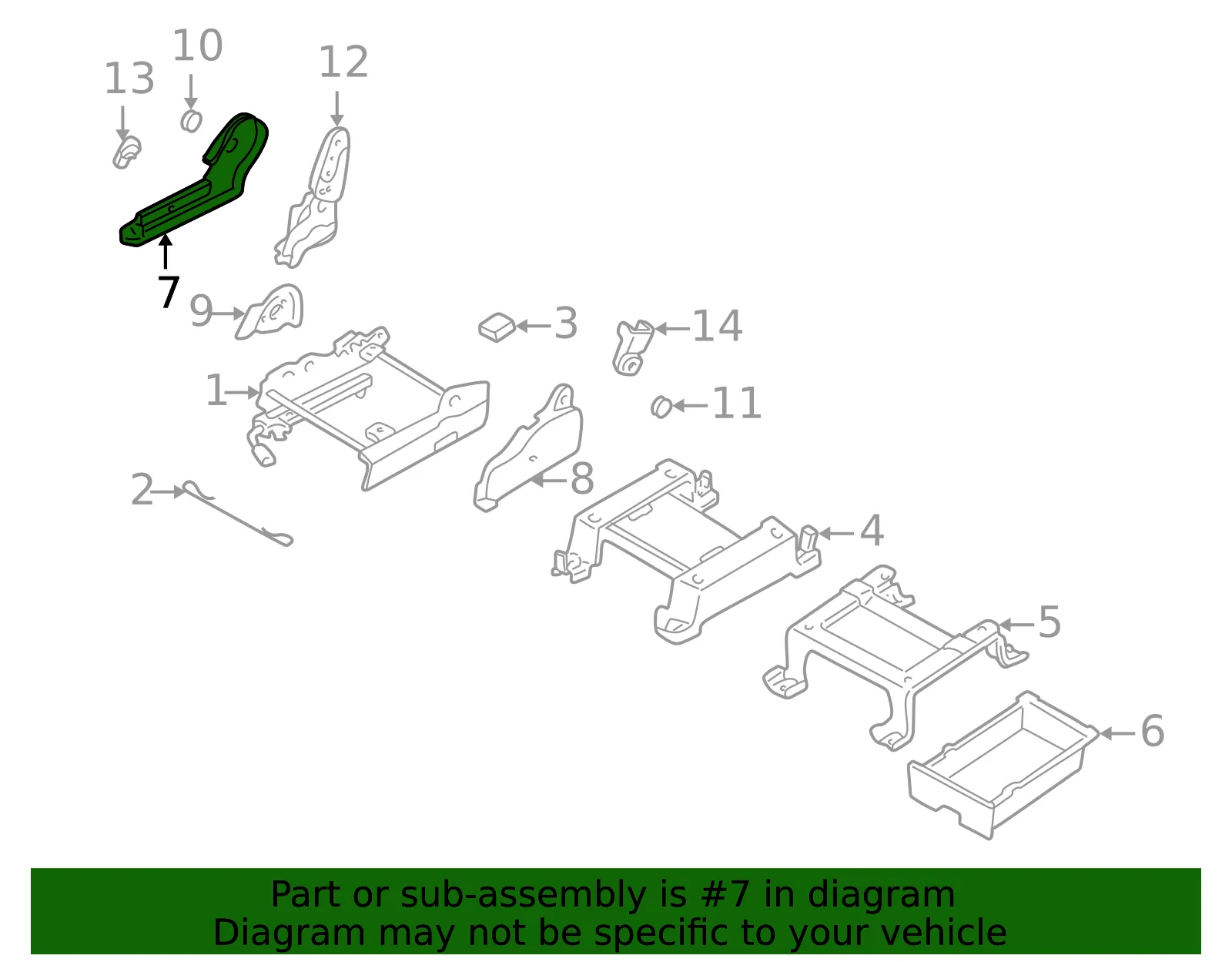 Seat Trim Panel - Mazda (le43881g172) - view 2
