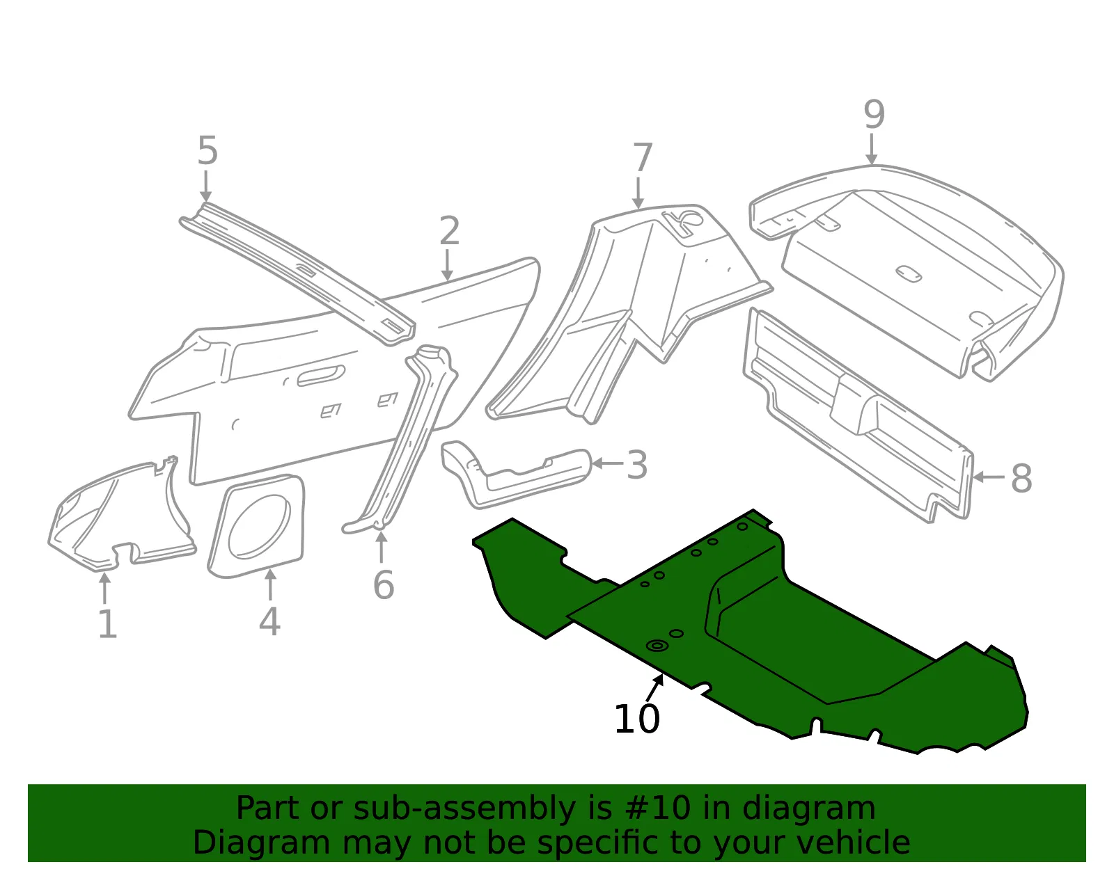Trunk Mat - Mazda (n02668811a00) - view 2
