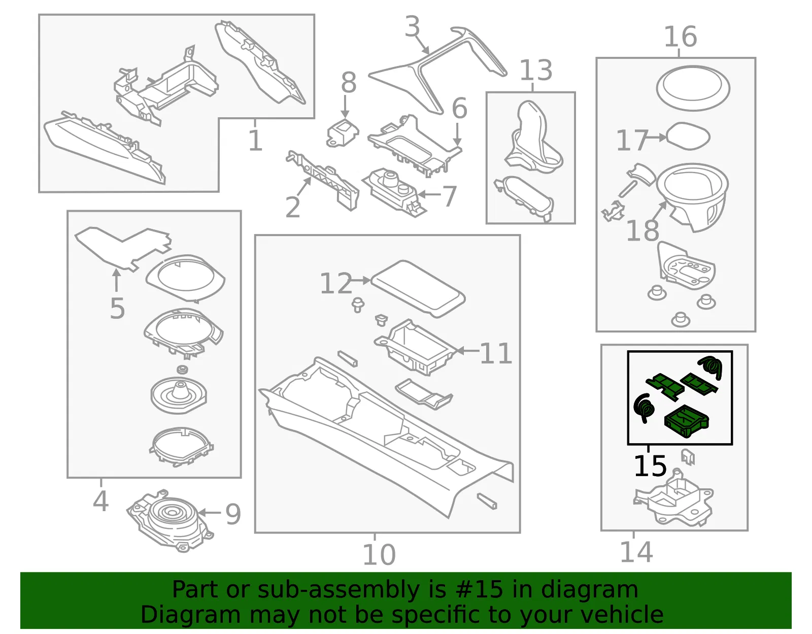 Console Coin Holder - Mazda (n2436441yb) - view 2