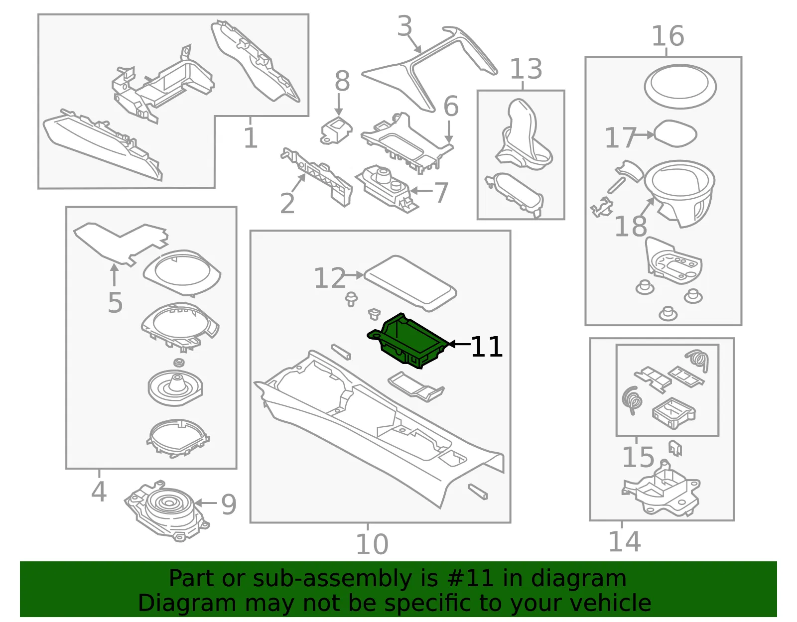 Console Compartment - Mazda (n24364440a02) - view 2
