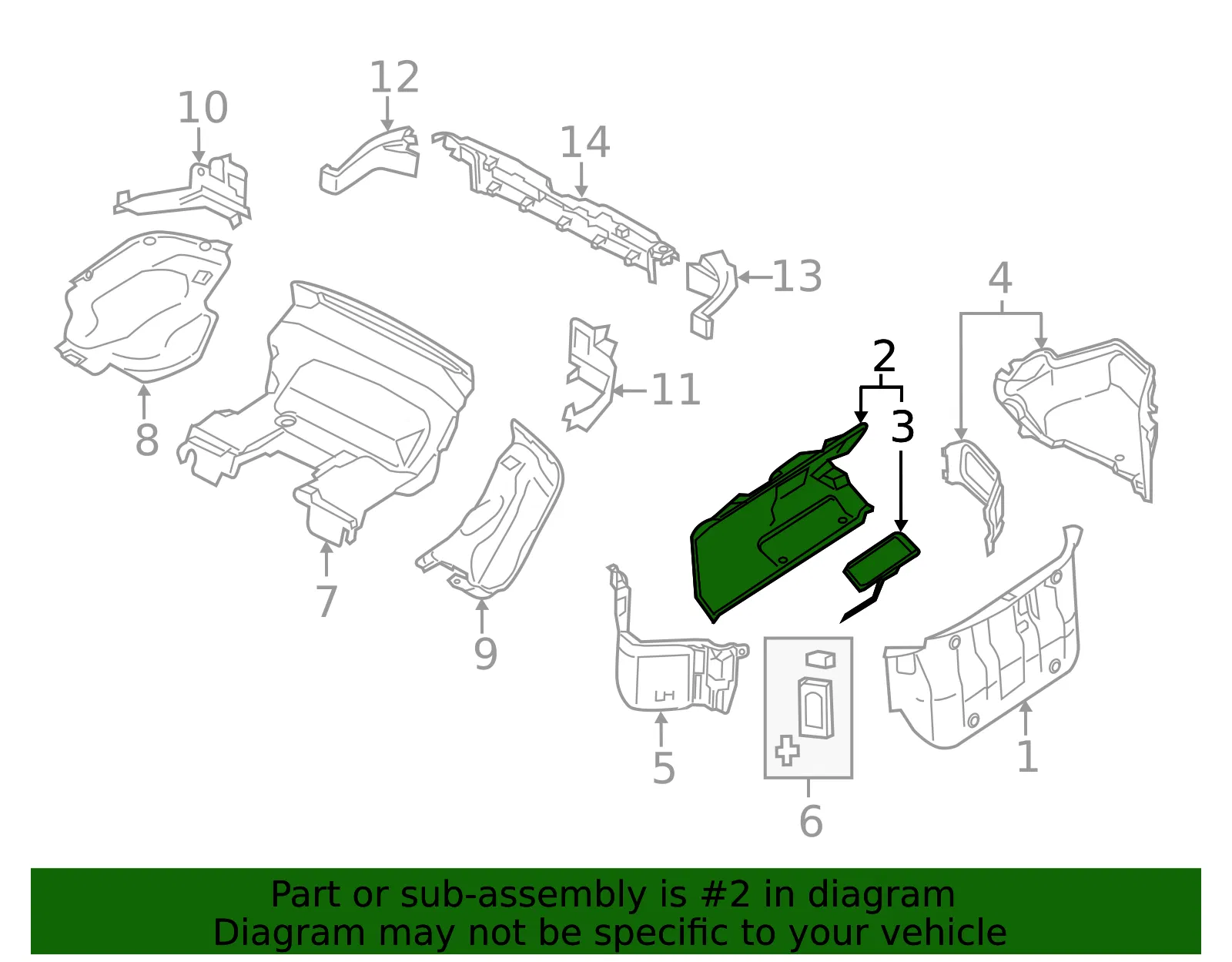 Trunk Trim Panel - Mazda (n2436882x) - view 2