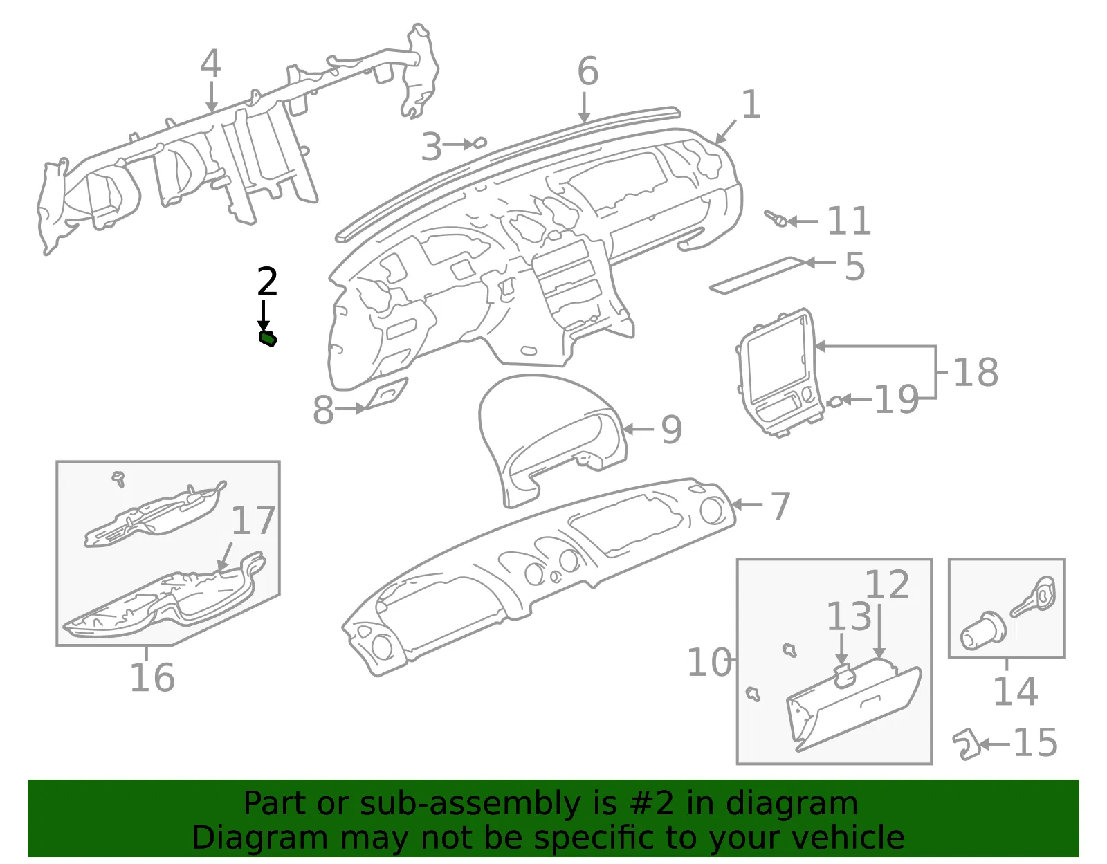 Instrument Panel Side Cover - Mazda (na0164912a02) - view 2