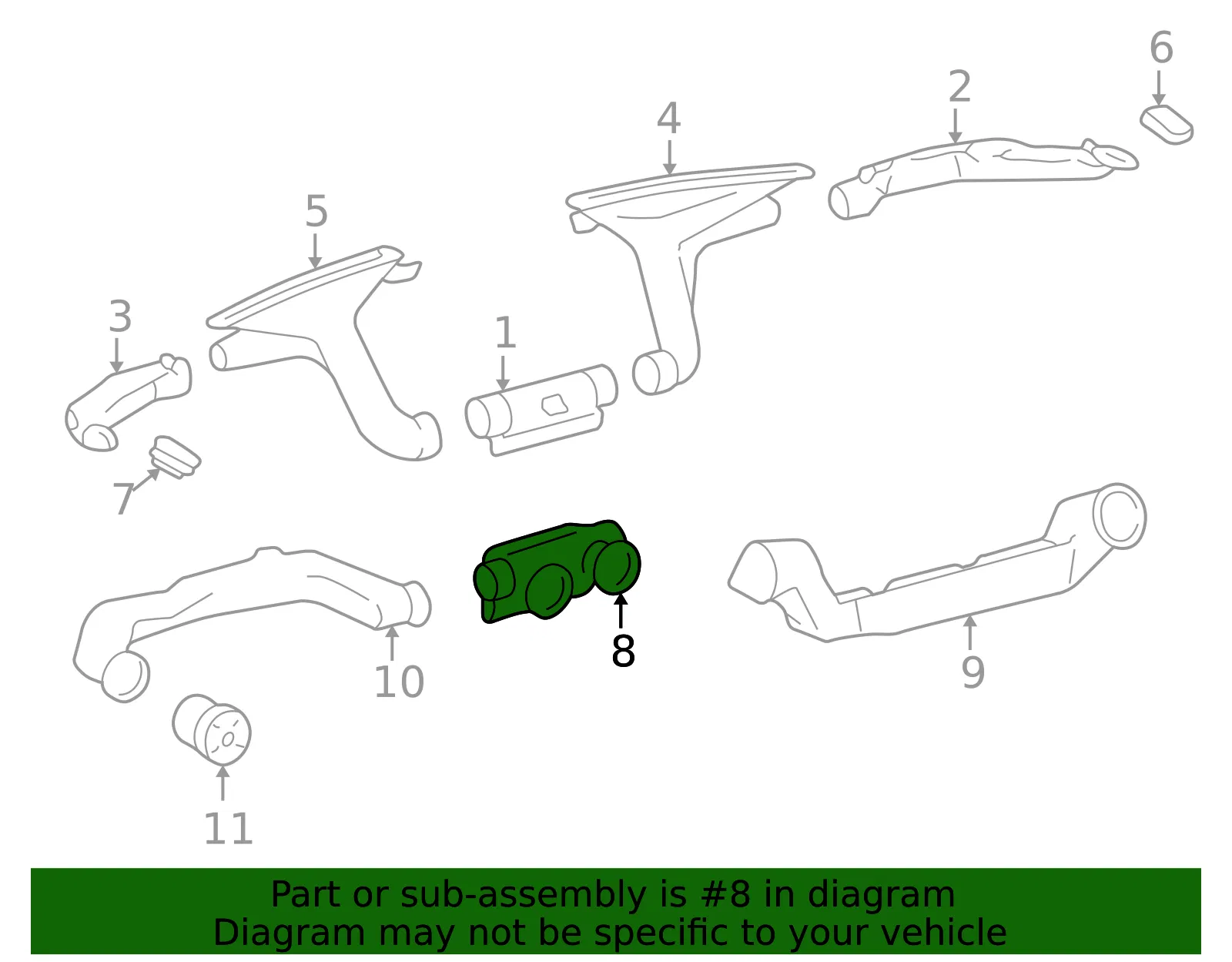 Instrument Panel Air Duct - Mazda (nc1064941) - view 2