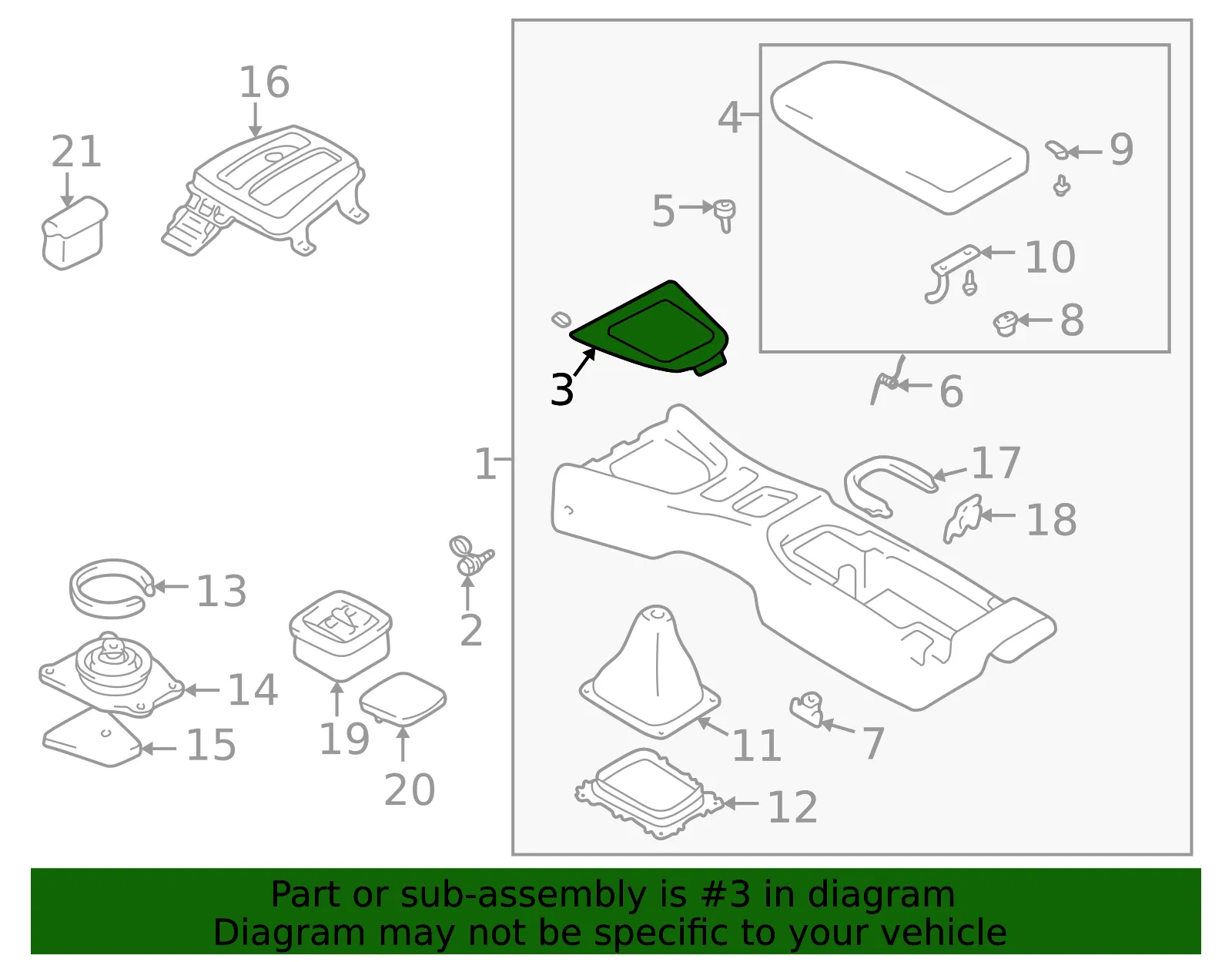 Console Trim Panel - Mazda (nc6564470) - view 2
