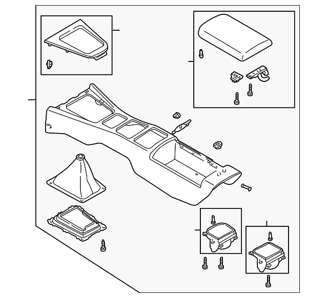 Console Assembly - Mazda (nc7264420j02)