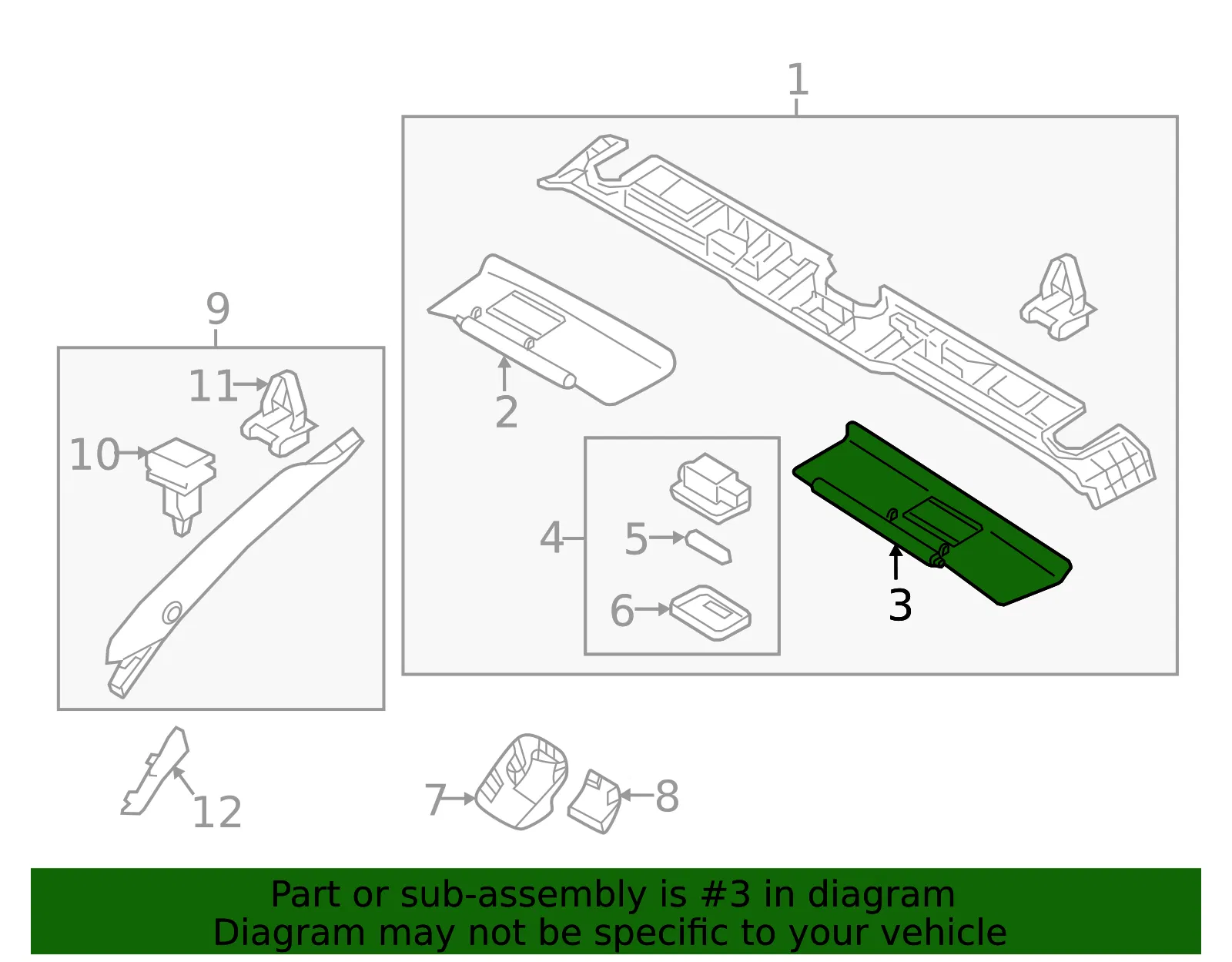 Sun Visor - Mazda (nd0p6932002) - view 2