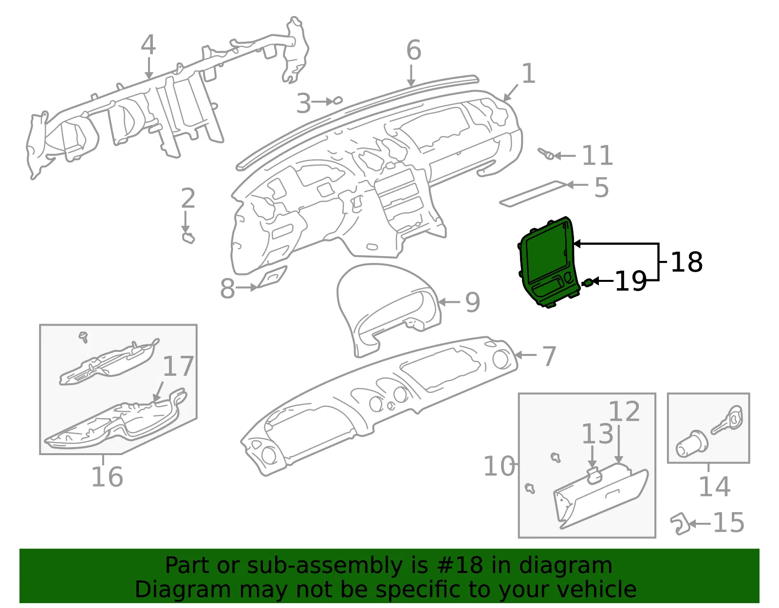 Instrument Panel Bezel - Mazda (ne0155210) - view 2