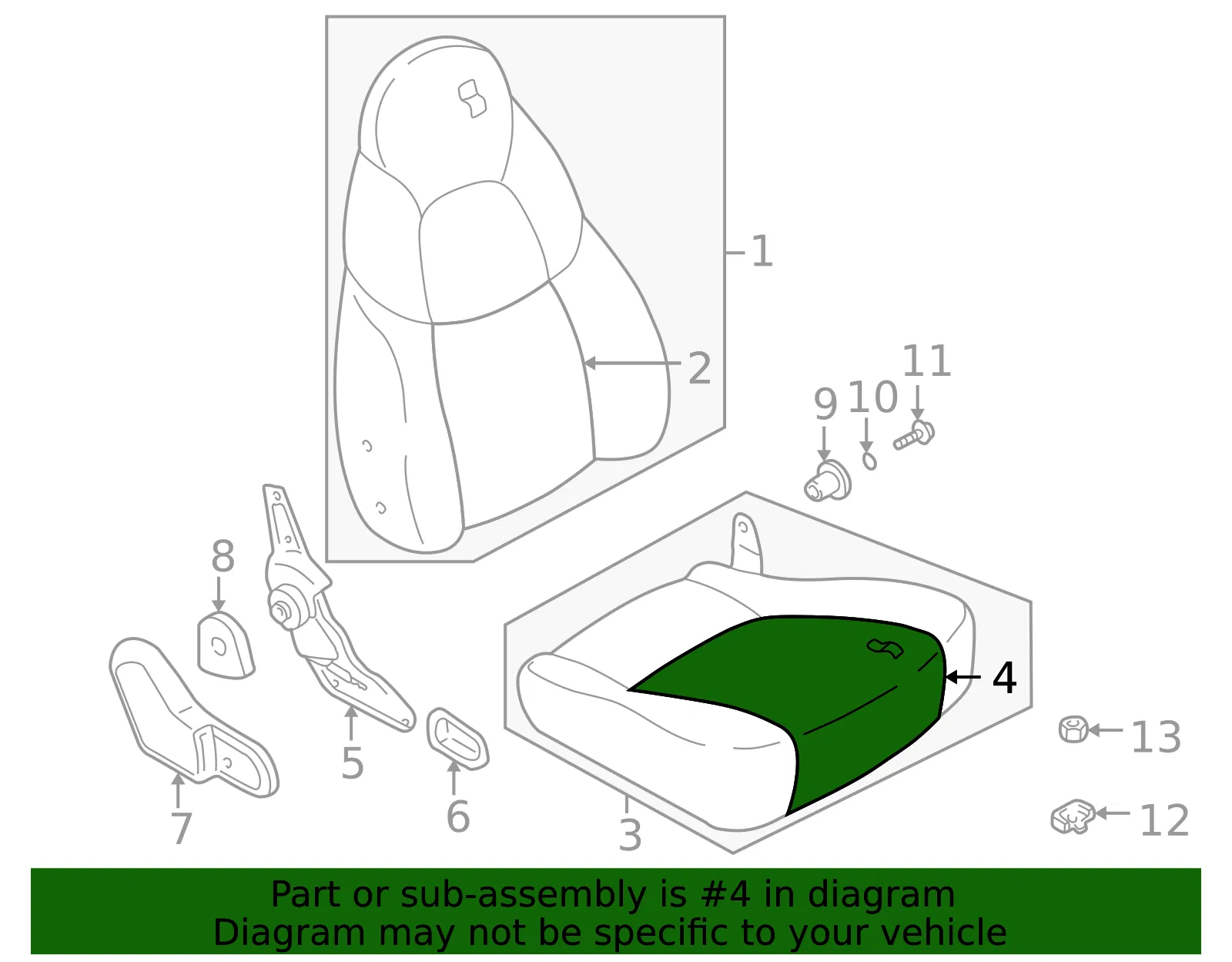 Cushion Cover - Mazda (ne0188161a18) - view 2