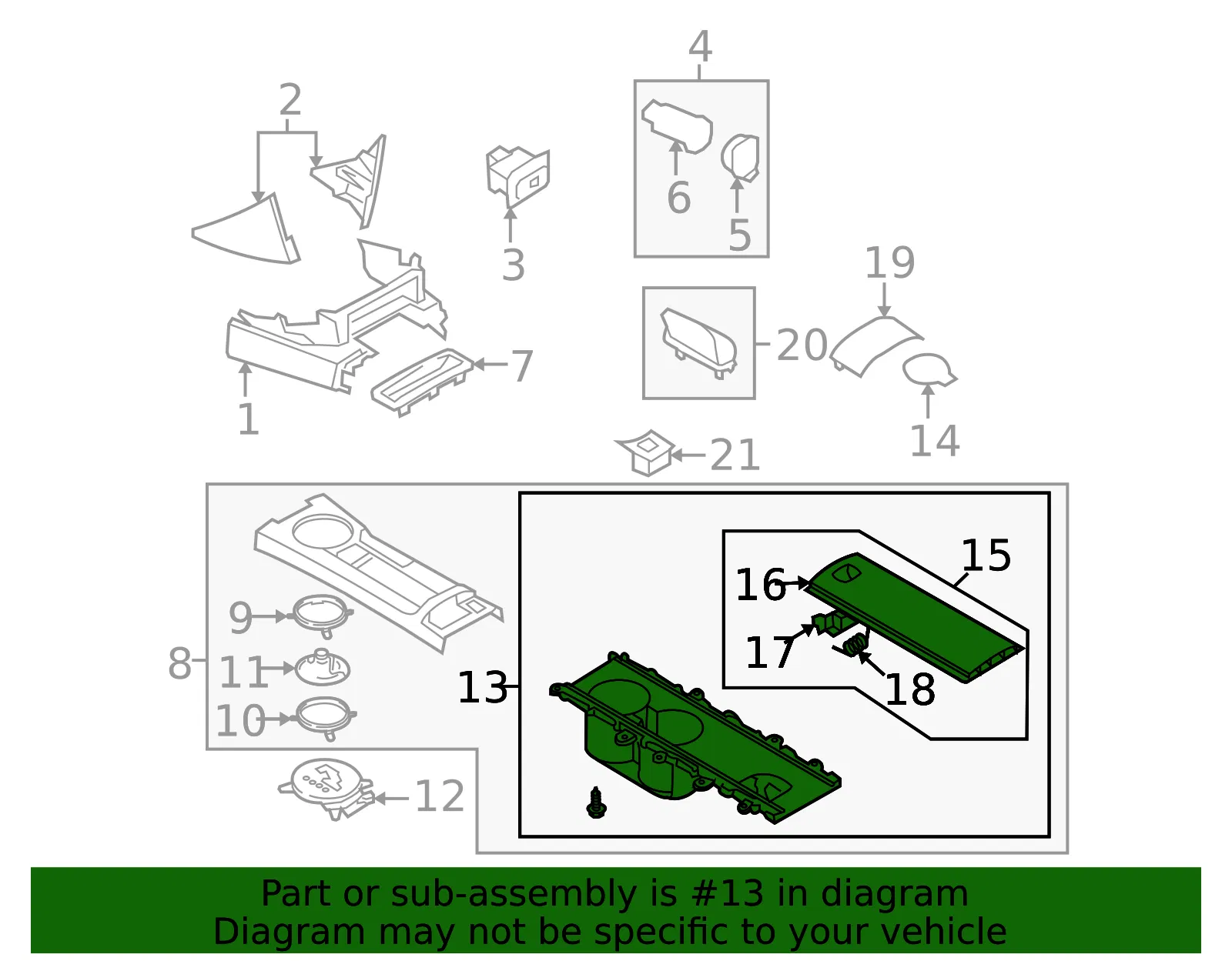 Cup Holder - Mazda (ne516439xa02) - view 2