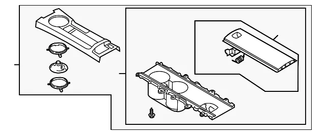 Console Assembly - Mazda (ne6164420d89)