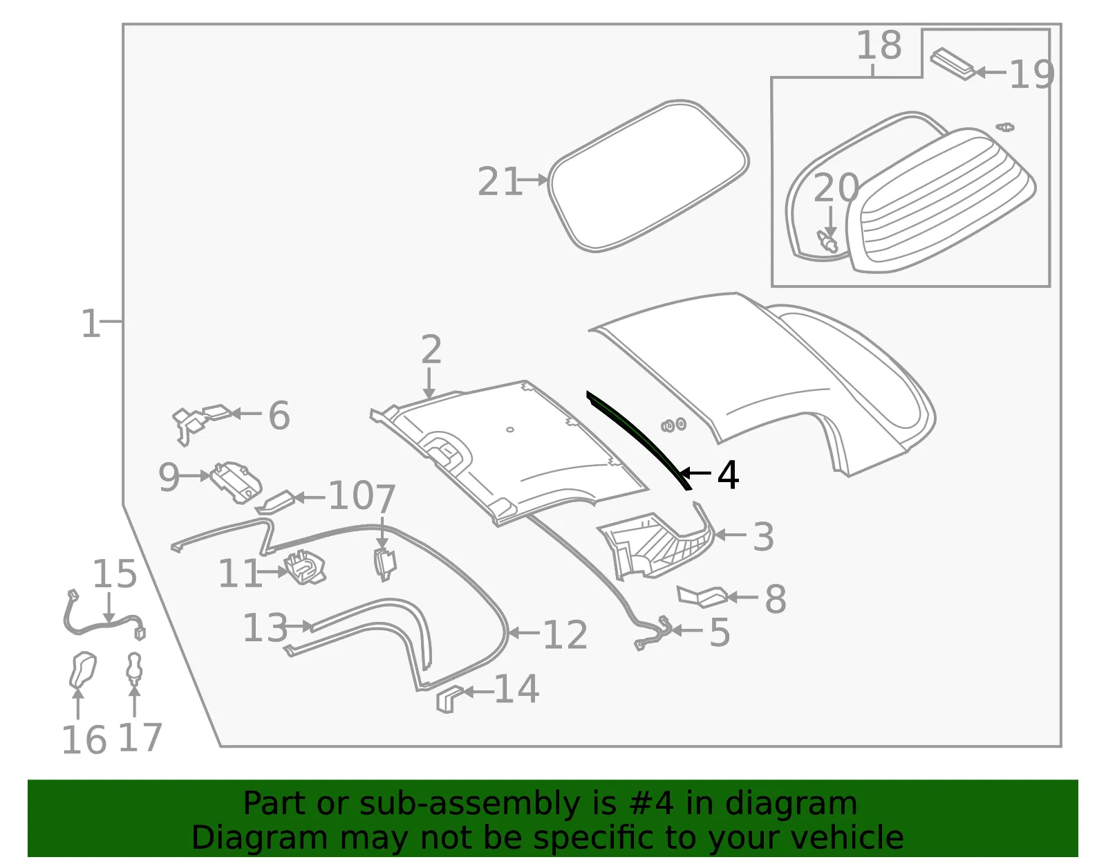Rear Trim - Mazda (nf28r1836a) - view 2