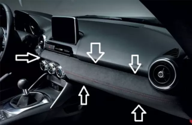 Alcantara Instument Panel Lower Trim - Mazda (nf8av1170)