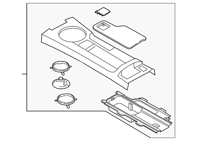 Console Assembly - Mazda (nh6464420d02)