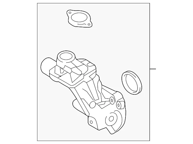 Water Outlet - Mazda (pe311517z)