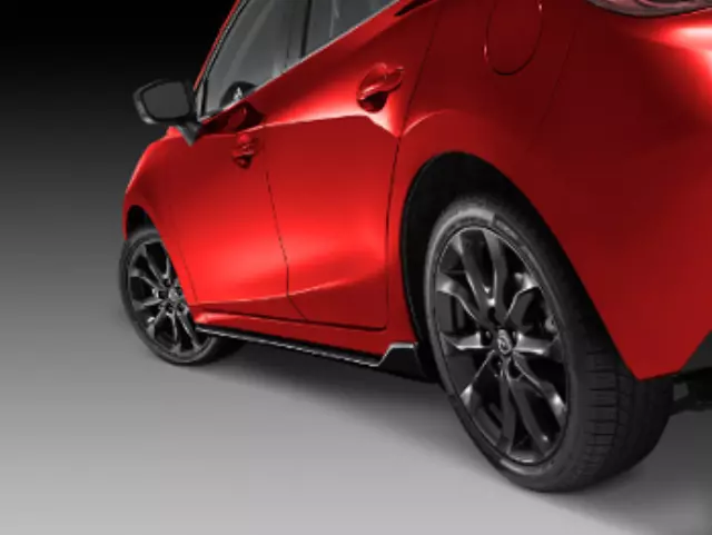 Exterior Trim, Side Sill Extensions, Black - Mazda (qbme51p10b51)