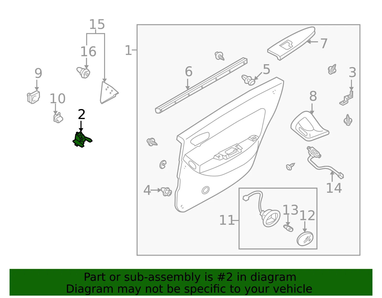 Trim Panel Assembly Bracket - Mazda (t00168412) - view 2