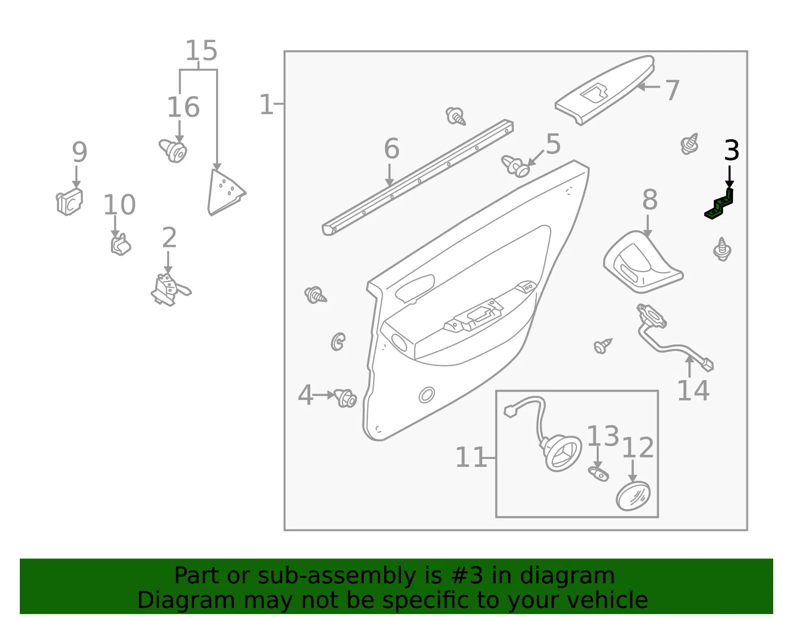 Trim Panel Assembly Bracket - Mazda (t00168427) - view 2