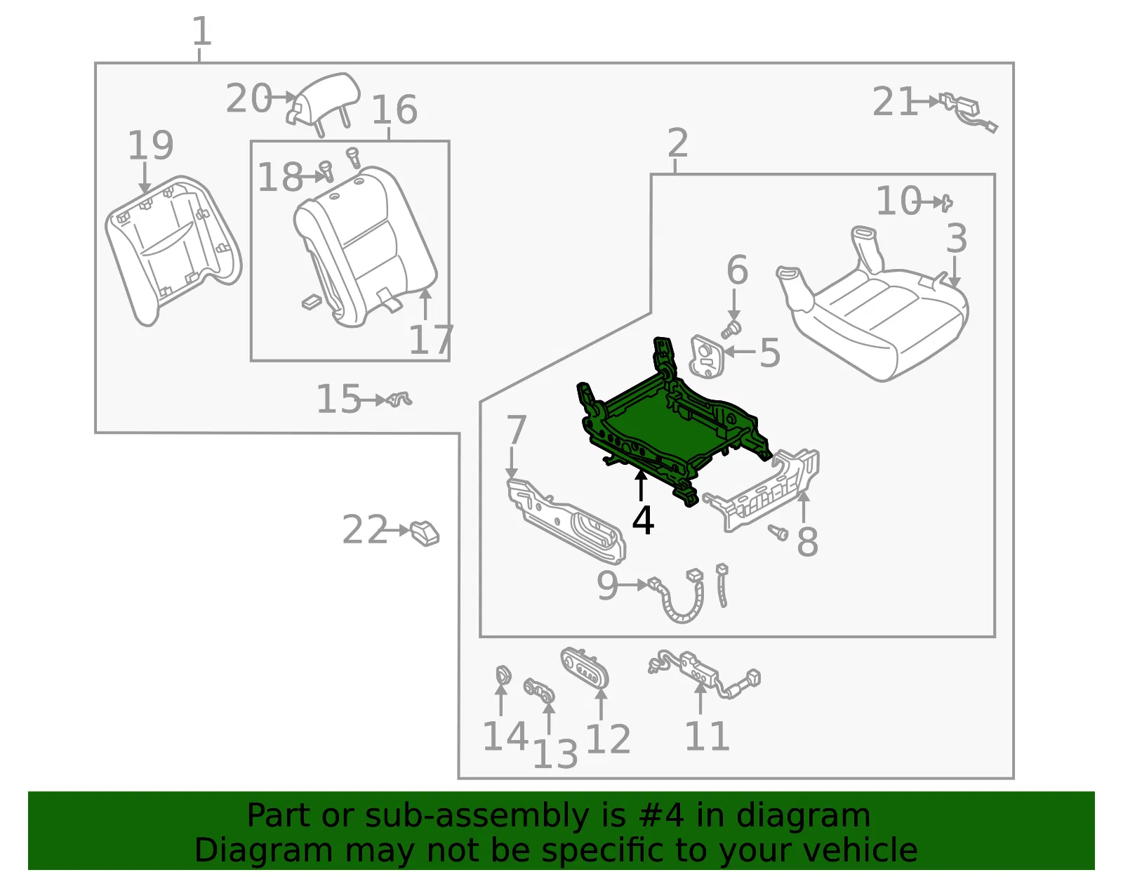 Seat Adjuster - Mazda (t03388aa0c) - view 2