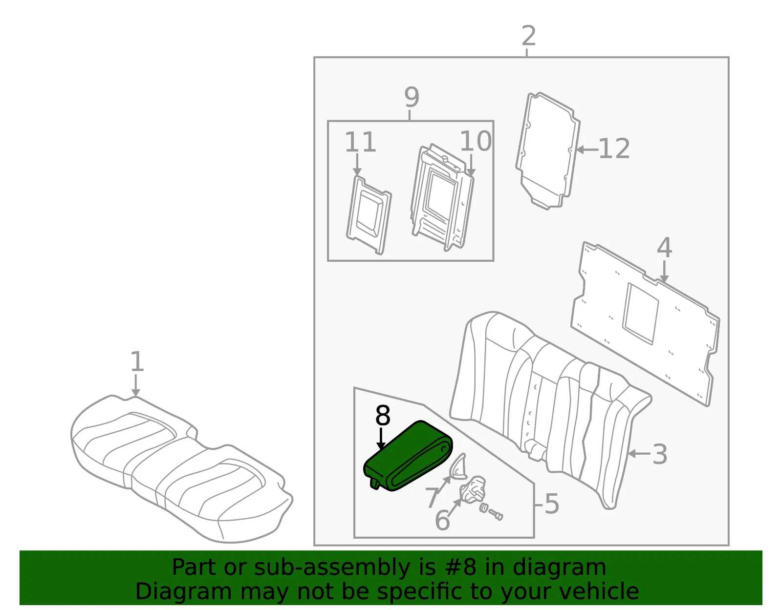 Armrest Cover - Mazda (t0458837127) - view 2