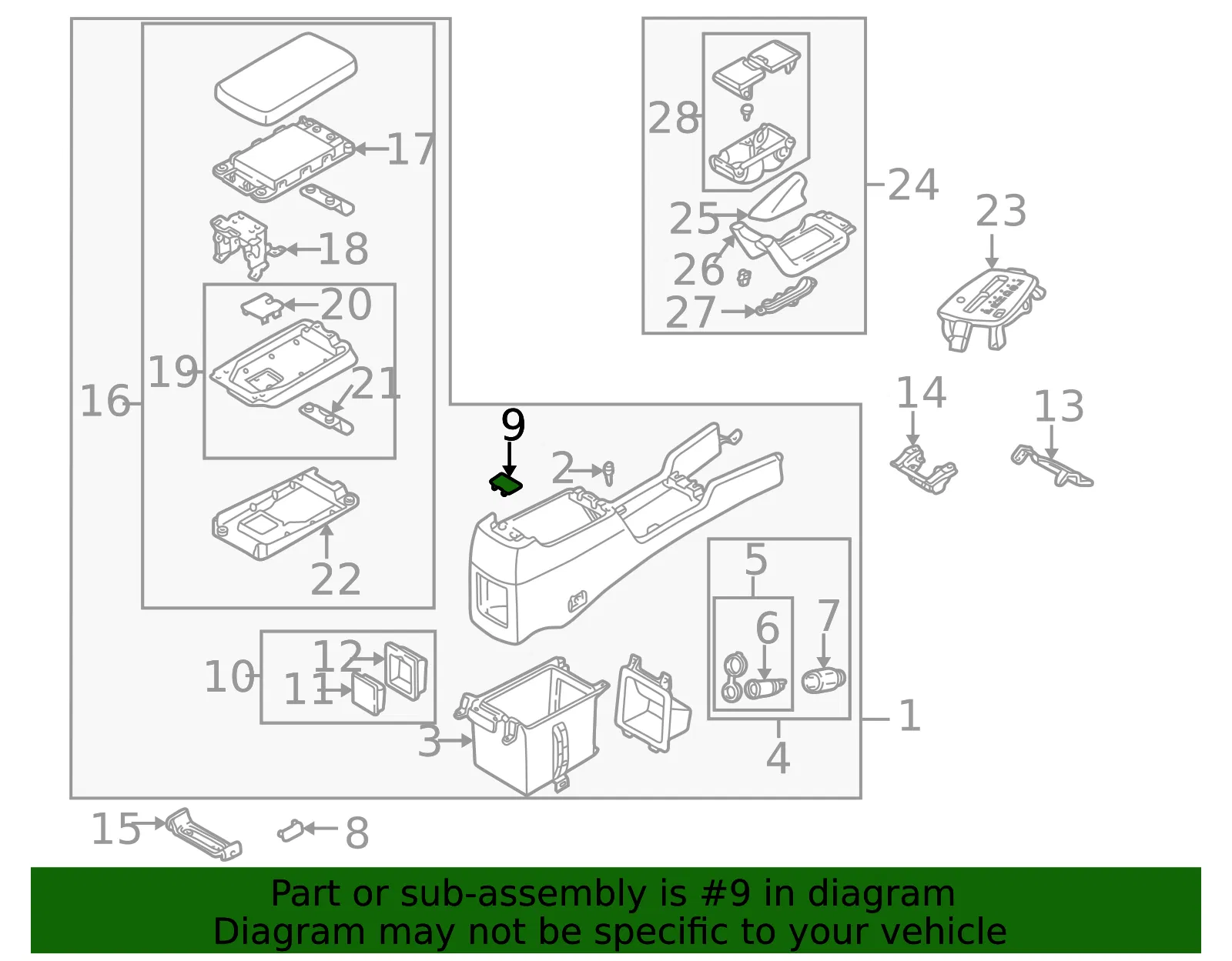 Console Panel - Mazda (t0605522580) - view 2
