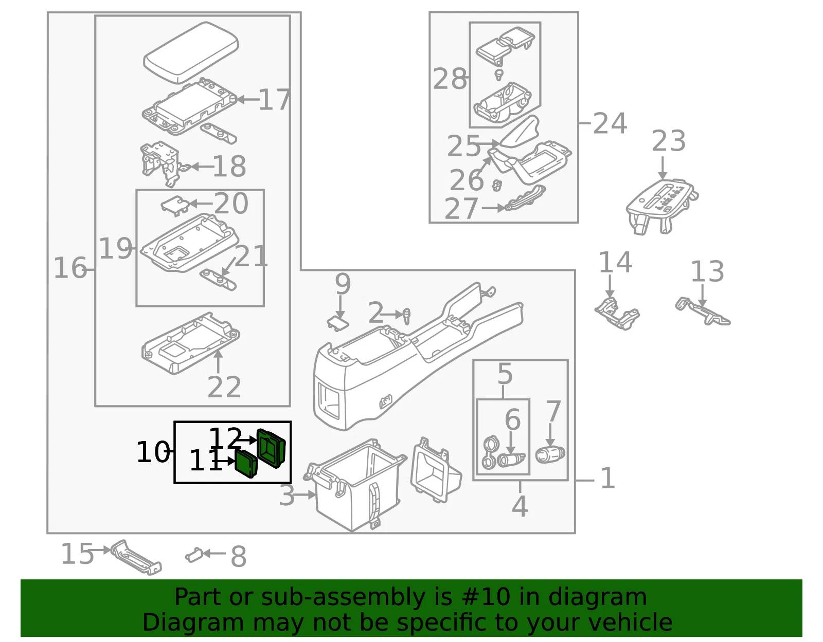 Ashtray Assembly - Mazda (t0606466005) - view 2