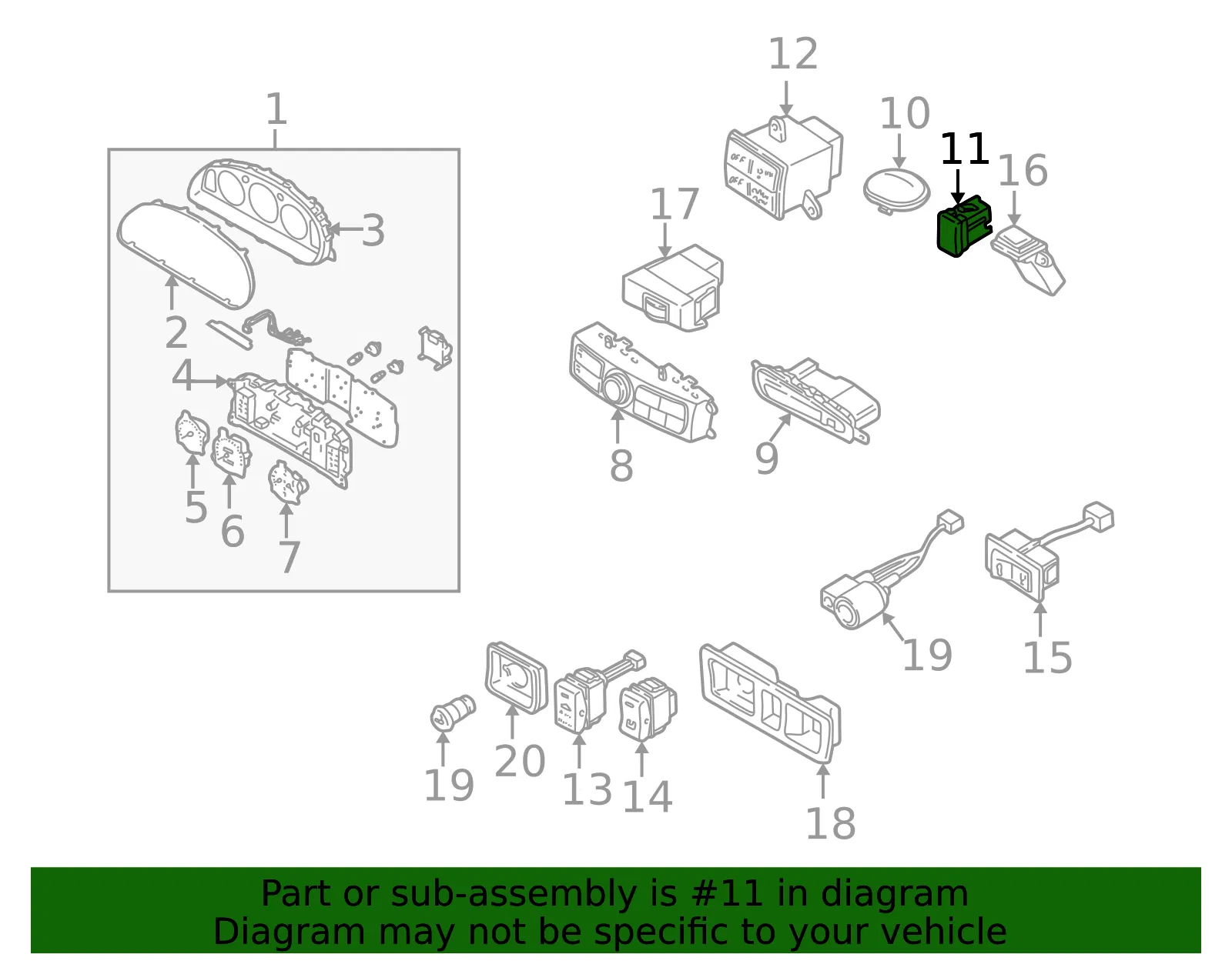 Instrument Panel Cover - Mazda (t0615522505) - view 2
