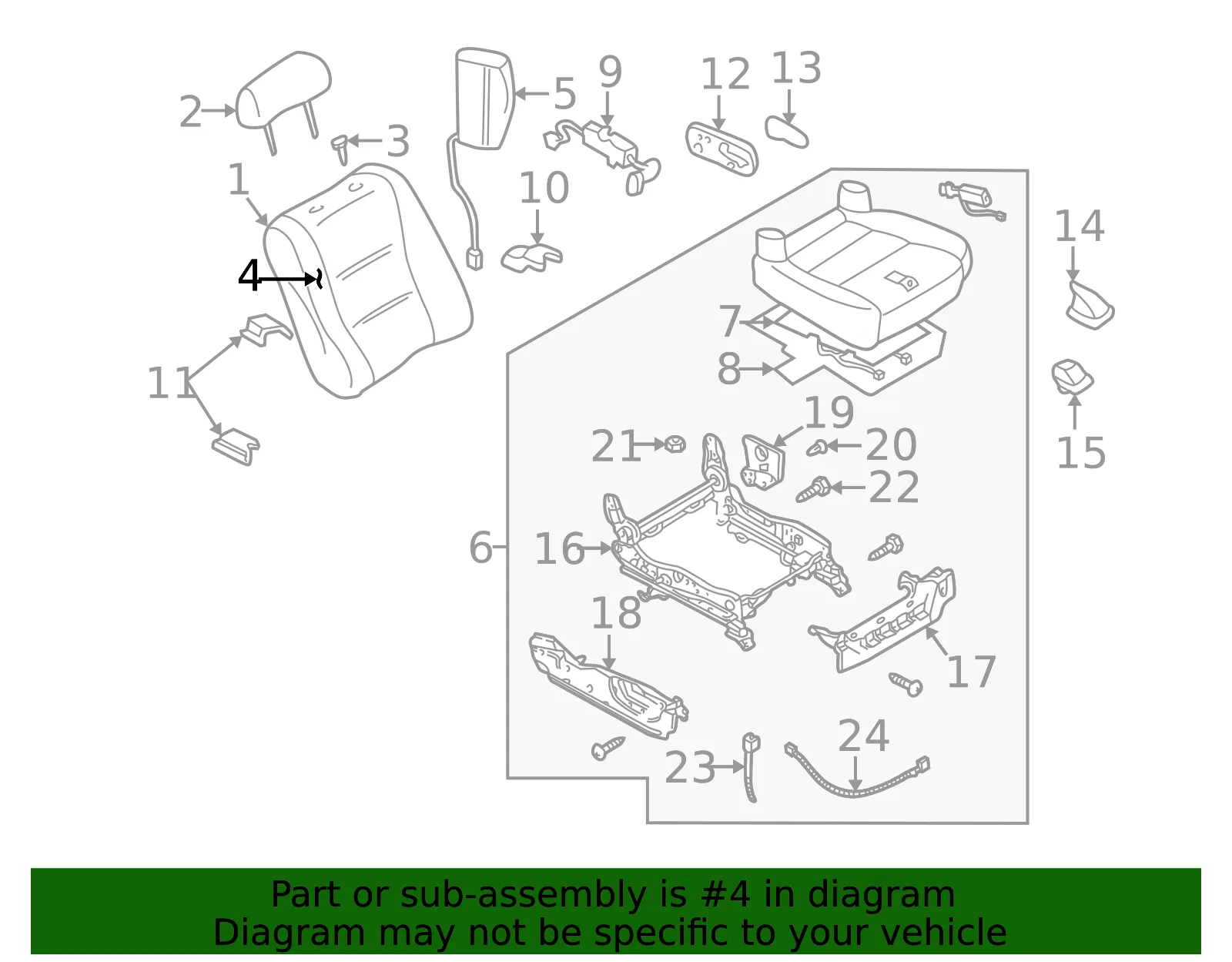 Seat Back Panel - Mazda (t0628818180) - view 2
