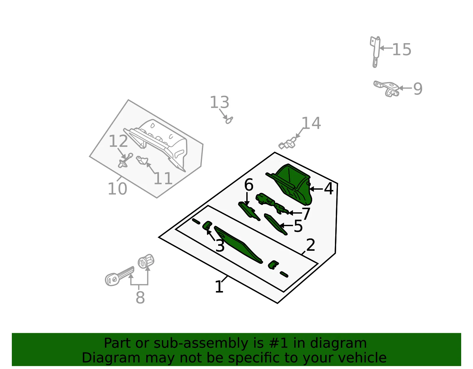 Glove Box Assembly - Mazda (ta0164030e80) - view 2