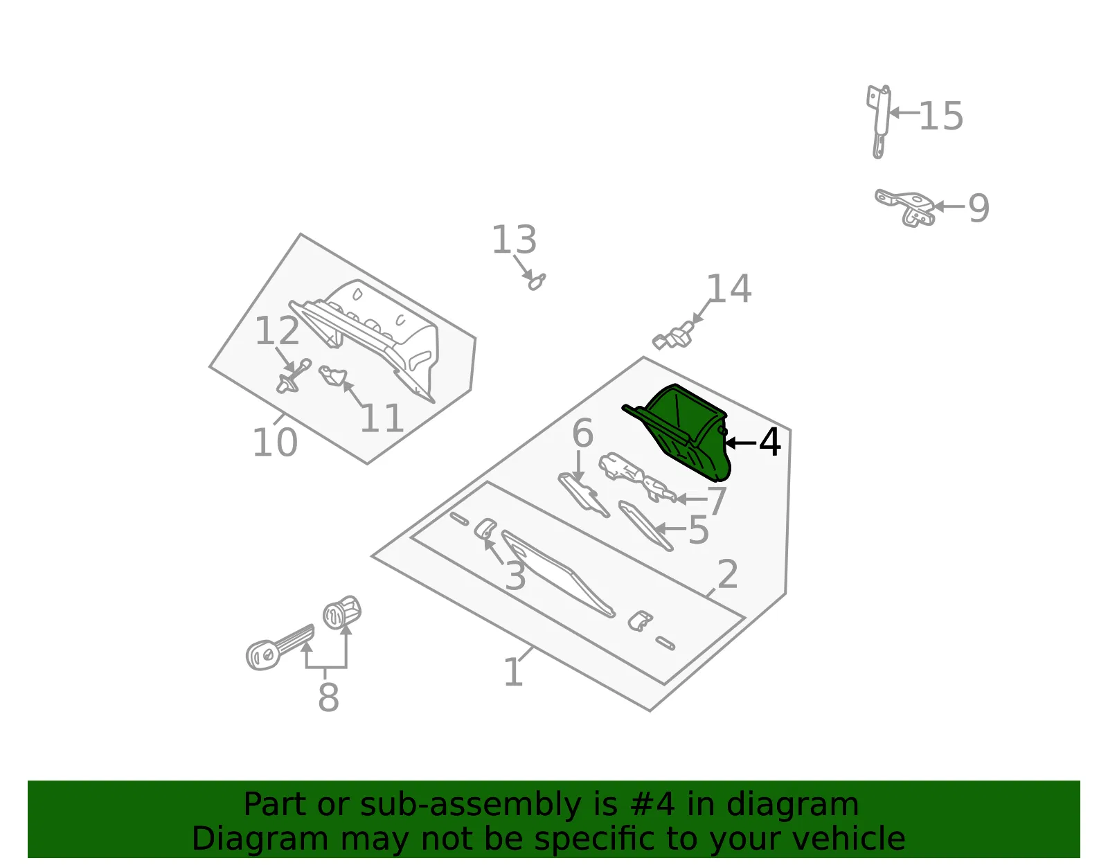 Glove Box - Mazda (ta0164161d) - view 2