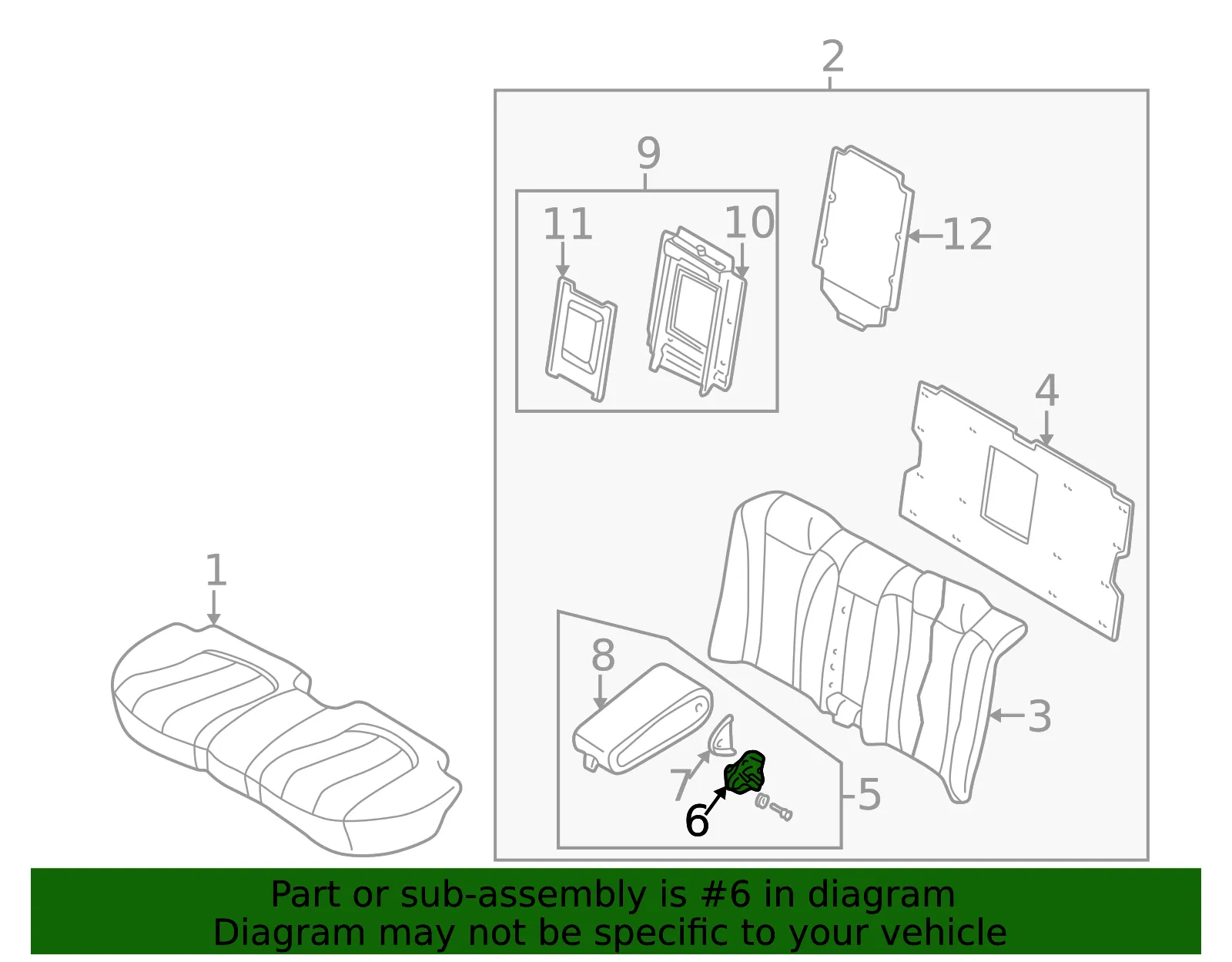 Armrest Bracket - Mazda (ta018832xc) - view 2