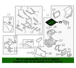 Console Cup Holder Bezel - Mazda (ta0a6442102) - view 4