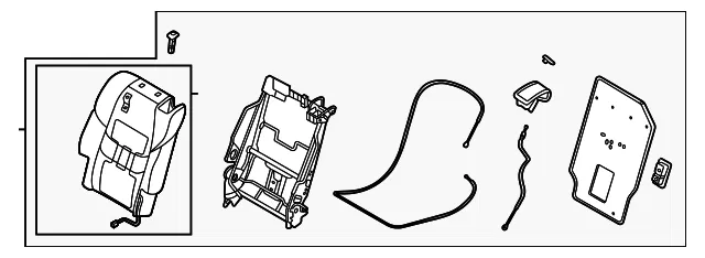 Seat Back Assembly - Mazda (ta0c8828002)