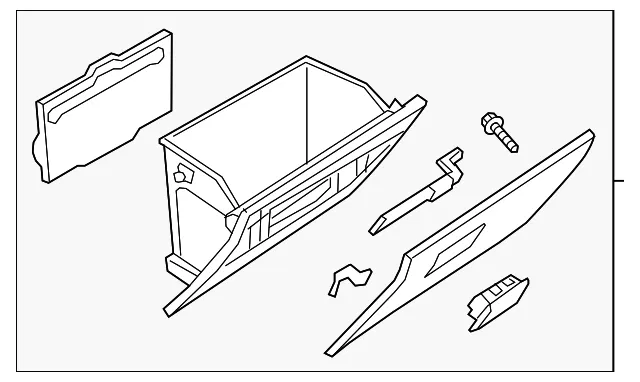 Glove Box Assembly - Mazda (ta0d6403002)
