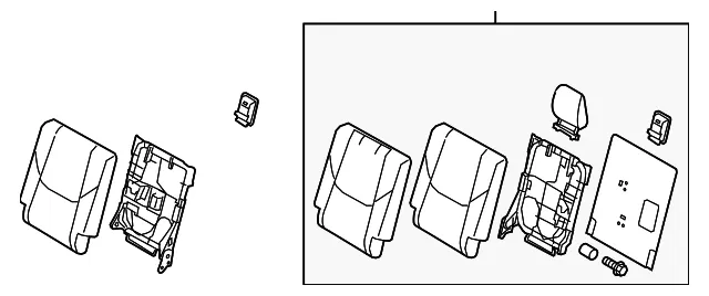 Seat Back Assembly - Mazda (ta0d883803a)