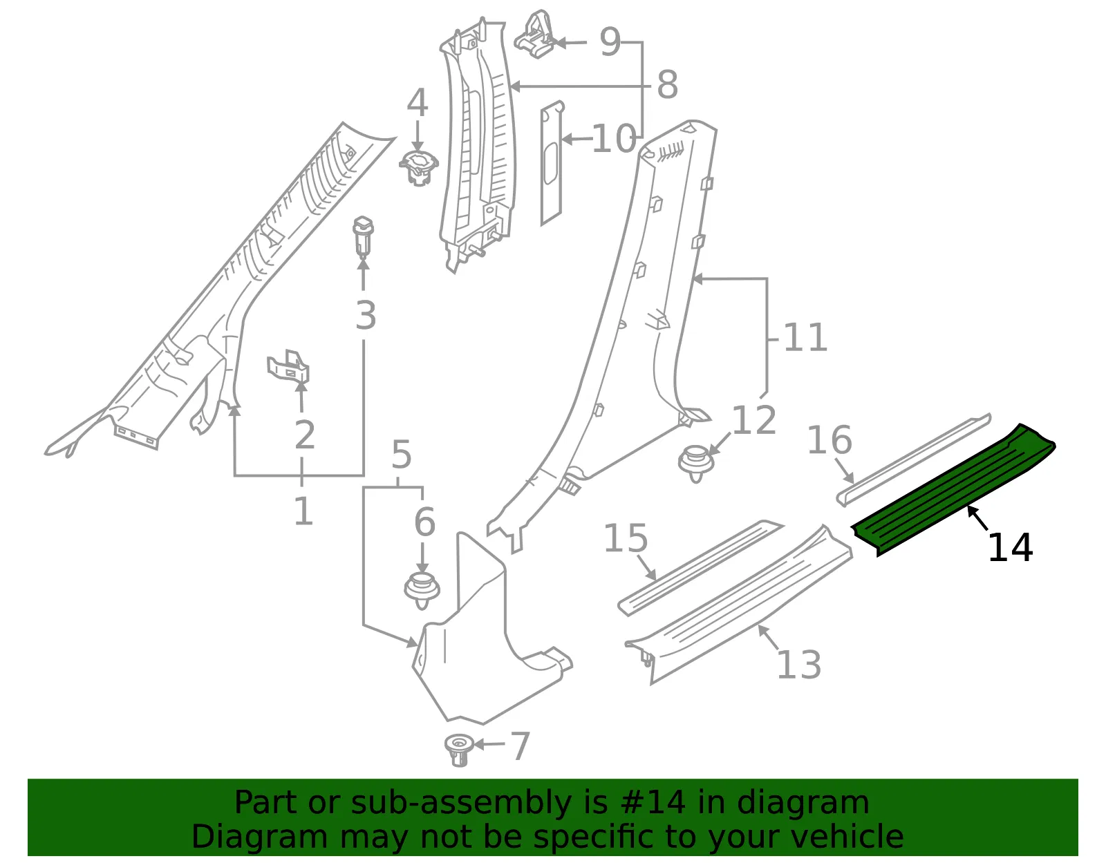 Lift-Gate Trim Scuff Plate - Mazda (td1168740e02) - view 2