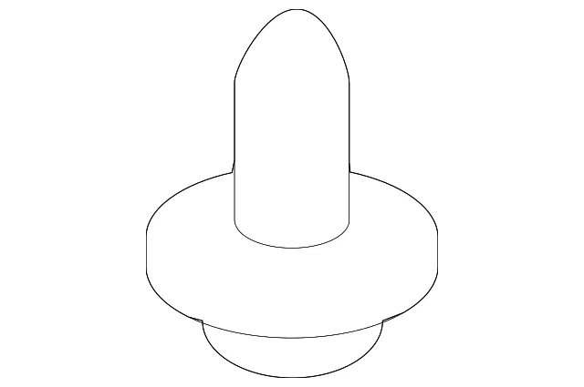 Seat Belt Anchor Plate Cover Clip - Mazda (td1168ab1)