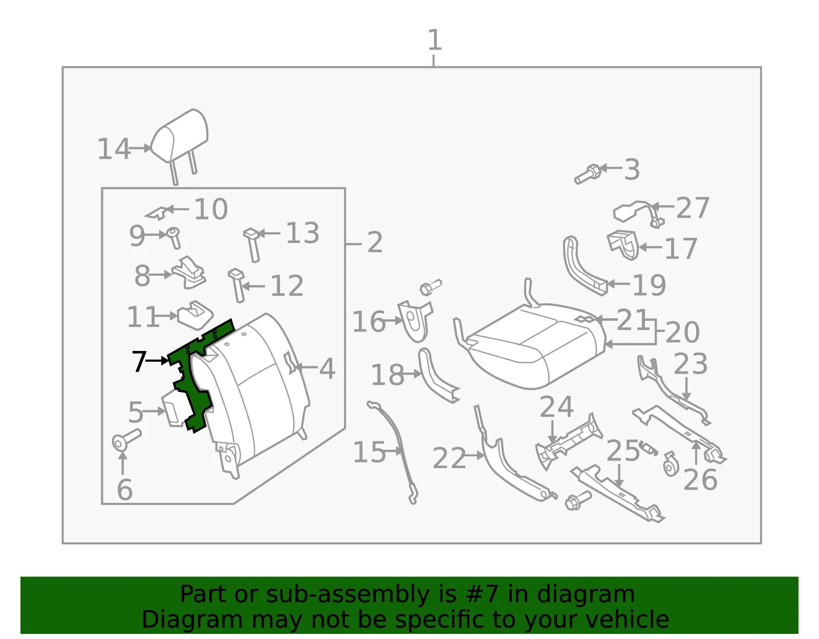 Seat Back Panel - Mazda (td11882e0) - view 2