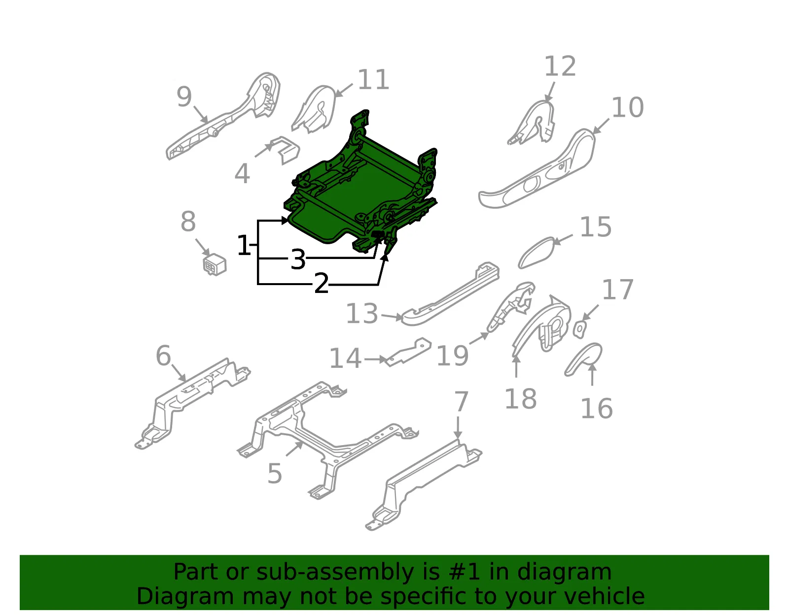 Seat Adjuster - Mazda (td1188h50c) - view 2