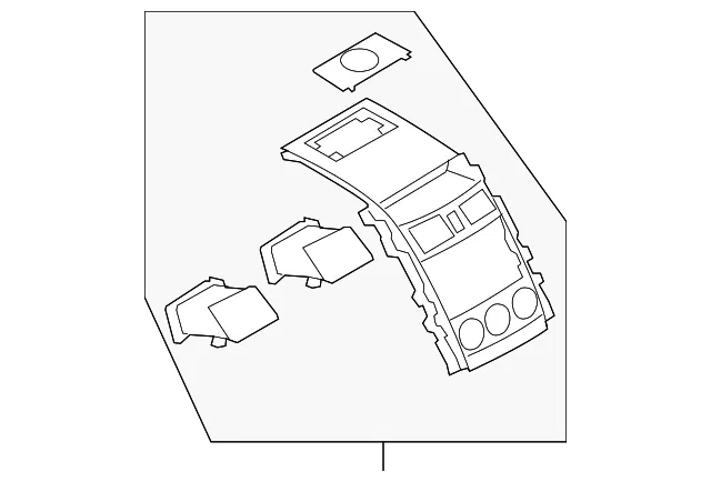 Instrument Panel Trim Panel - Mazda (td1255210f)