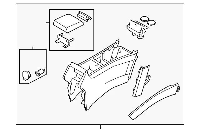 Console Assembly - Mazda (td1264420h02)