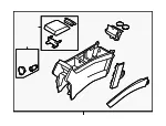 Console Assembly - Mazda (td1264420h02) - view 3