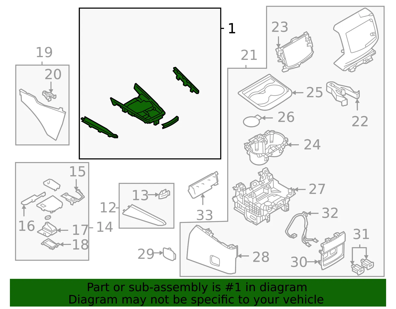 Console Panel - Mazda (td2m64430a02) - view 2