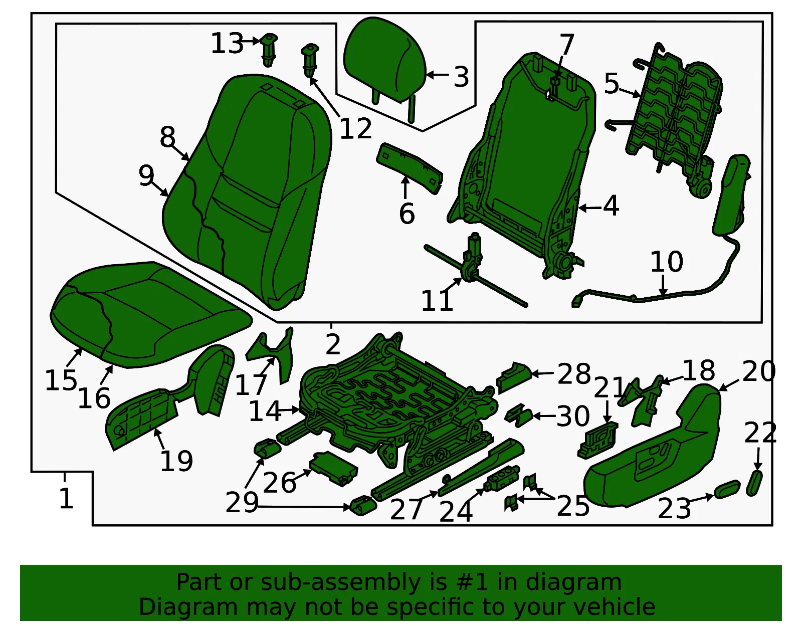 Seat Assembly - Mazda (td7j5715002) - view 2