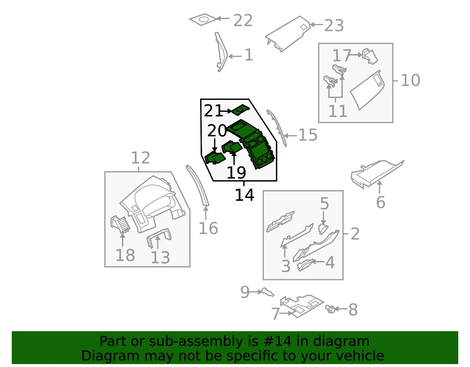 Instrument Panel Cover - Mazda (te6955210a) - view 2