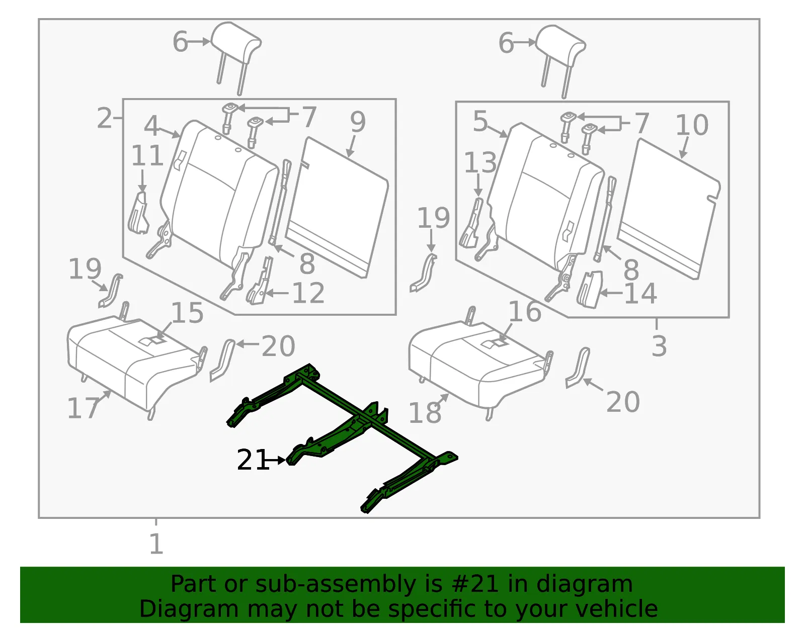 Seat Frame Bracket - Mazda (te6988da0) - view 2