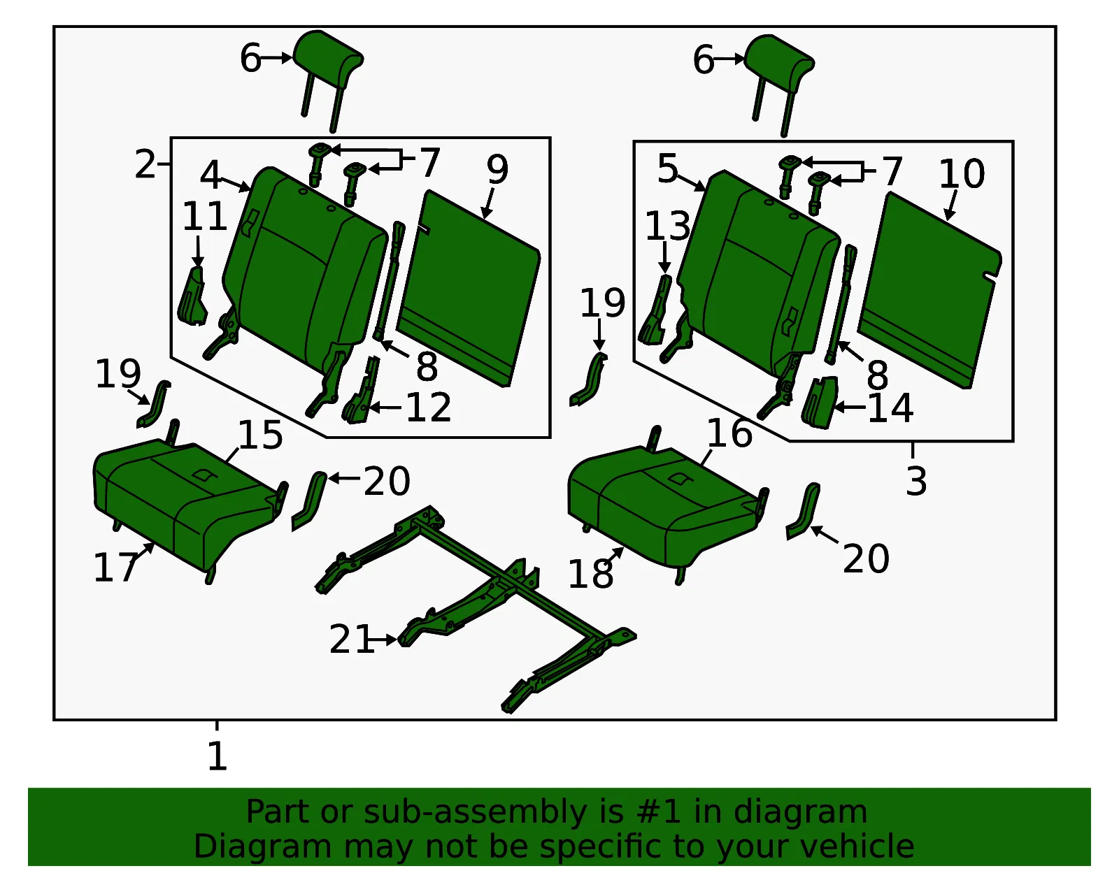 Seat Assembly - Mazda (th215730xa02) - view 2