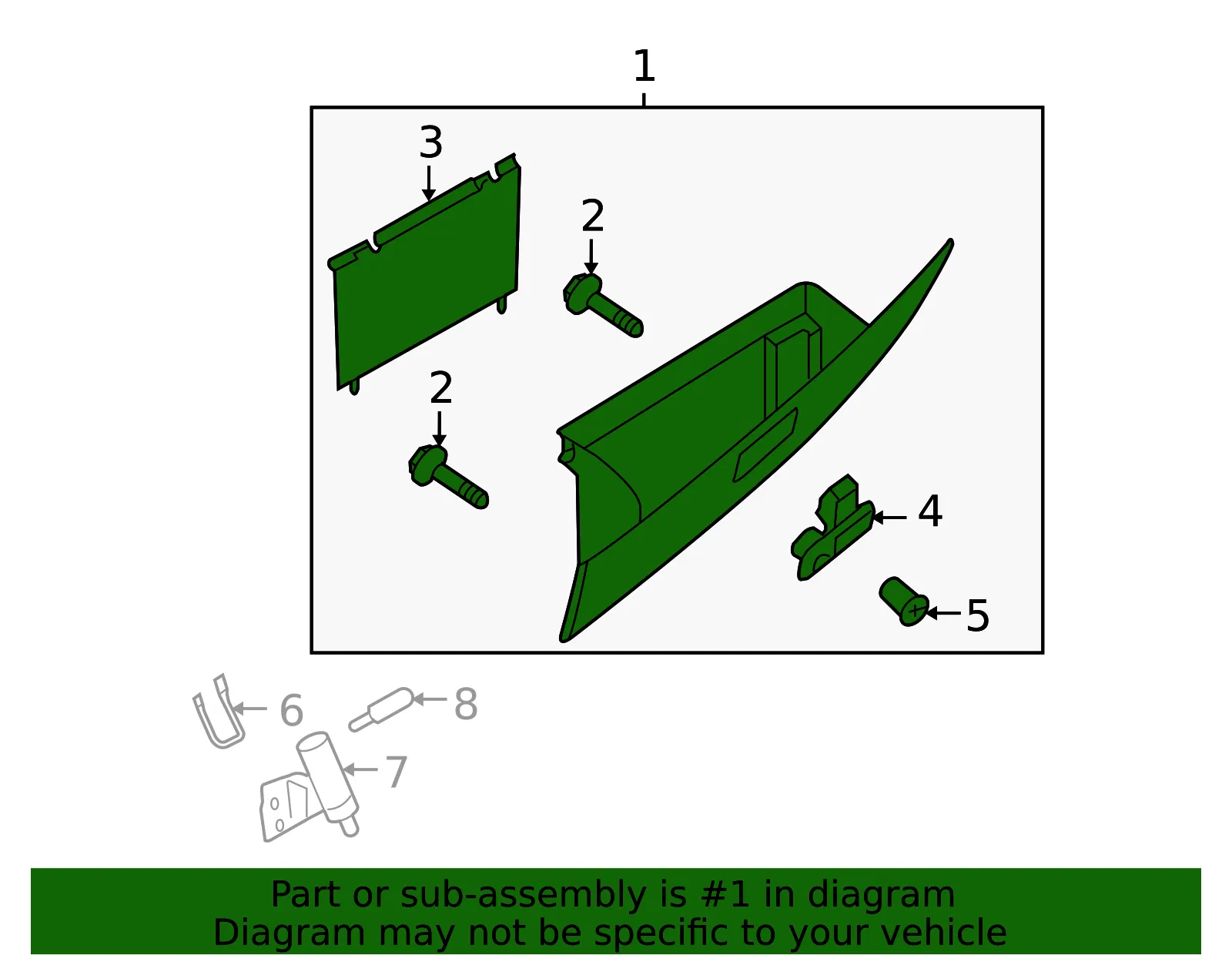 Glove Box Assembly - Mazda (tk216403002) - view 2