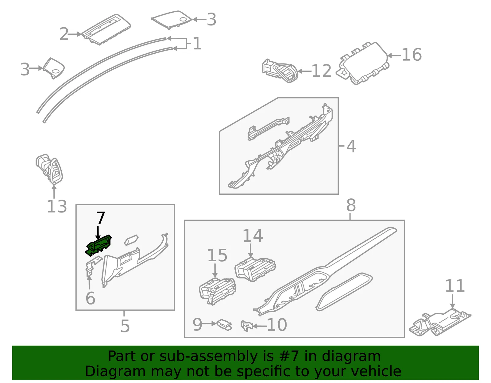 Instrument Panel Bezel - Mazda (tk4855321a02) - view 2