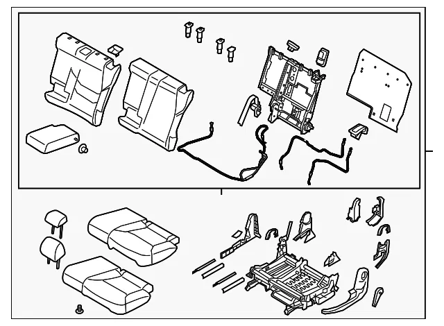 Seat(L) Rear - Mazda (tk485725xl2a)