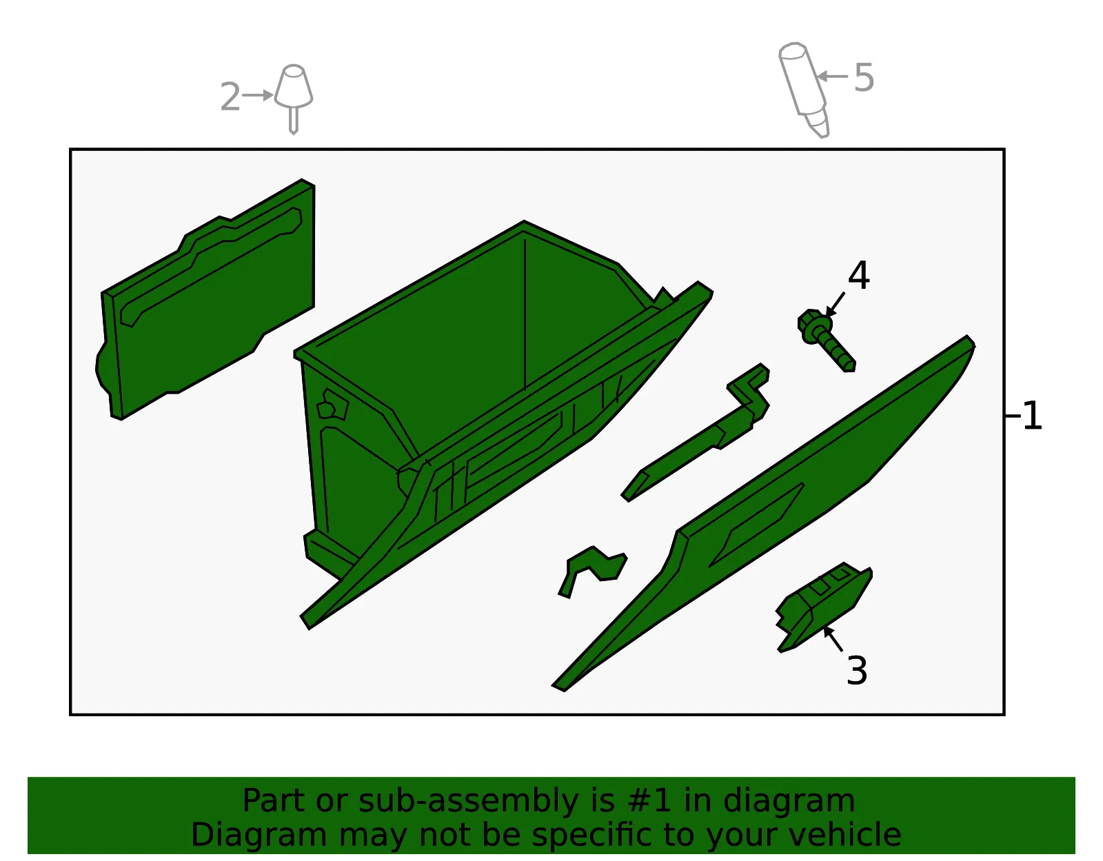Glove Box Assembly - Mazda (tk4864030a02) - view 2